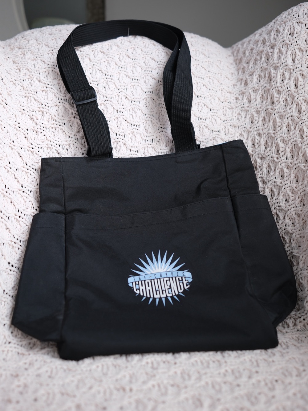The Curves Challenge Utility Tote Bag Adjustable Strap Organizer